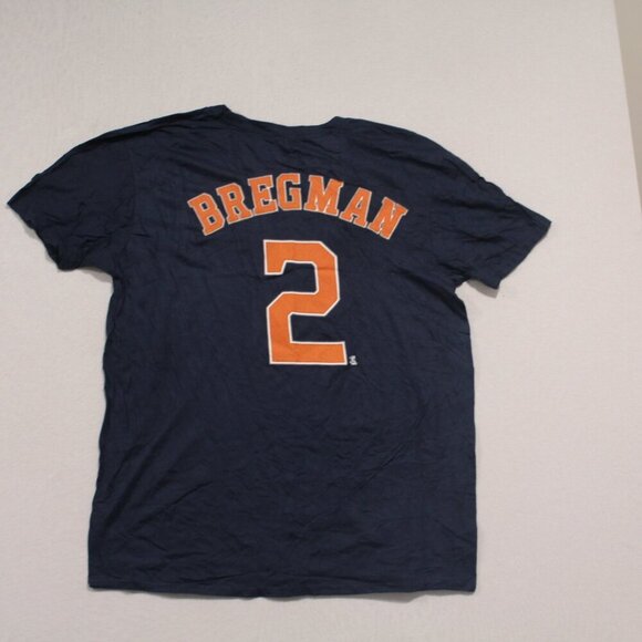 Majestic Men Blue Houston Astros 2 Bergman Shirt Size XL - Picture 2 of 10